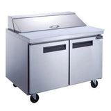Dukers  DSP60-16-S2 2-Door Commercial Food Prep Table Refrigerator in Stainless Steel (Free Shipping) (Add to cart for discount)