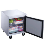 Dukers  DUC29F Single Door Undercounter Freezer in Stainless Steel (Free Shipping) (Add to cart for discount)