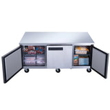 Dukers  DUC72F 3-Door Undercounter Commercial Freezer in Stainless Steel (Free Shipping) (Add to cart for discount)