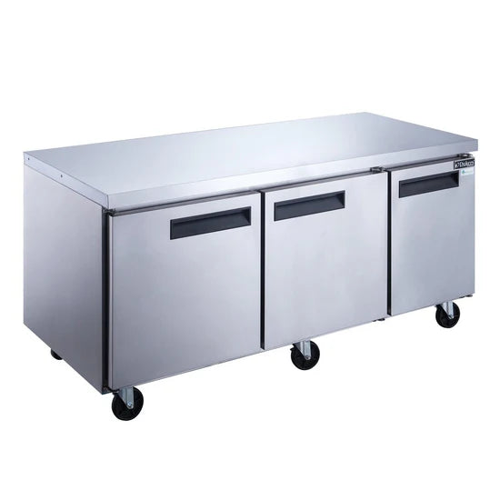 Dukers  DUC72F 3-Door Undercounter Commercial Freezer in Stainless Steel (Free Shipping) (Add to cart for discount)
