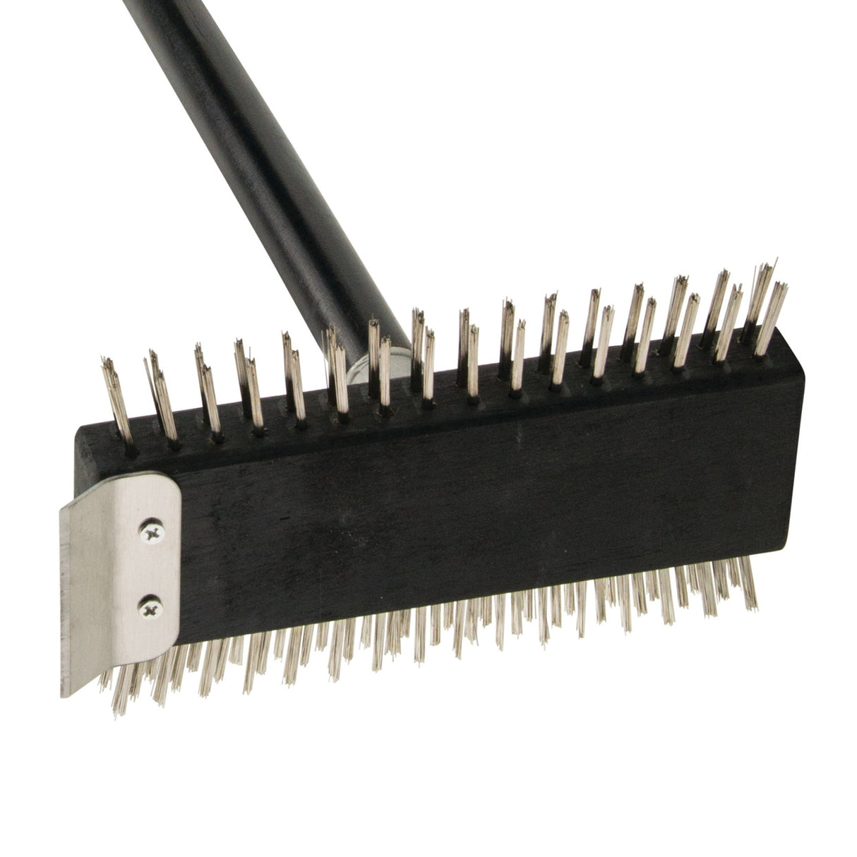 Pizza Oven/Broiler Dual-Side Wire Brush with 30" Handle
