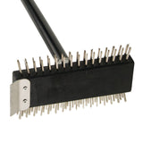 Pizza Oven/Broiler Dual-Side Wire Brush with 30" Handle