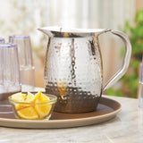 2 Qt Hammered S/S Bell Pitcher