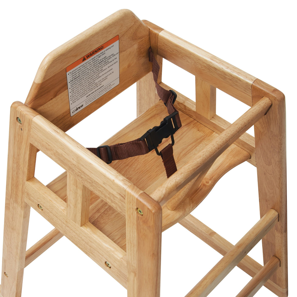 Natural Wood Pub-Height High Chair