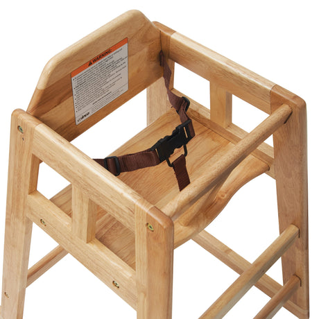 Natural Wood Pub-Height High Chair