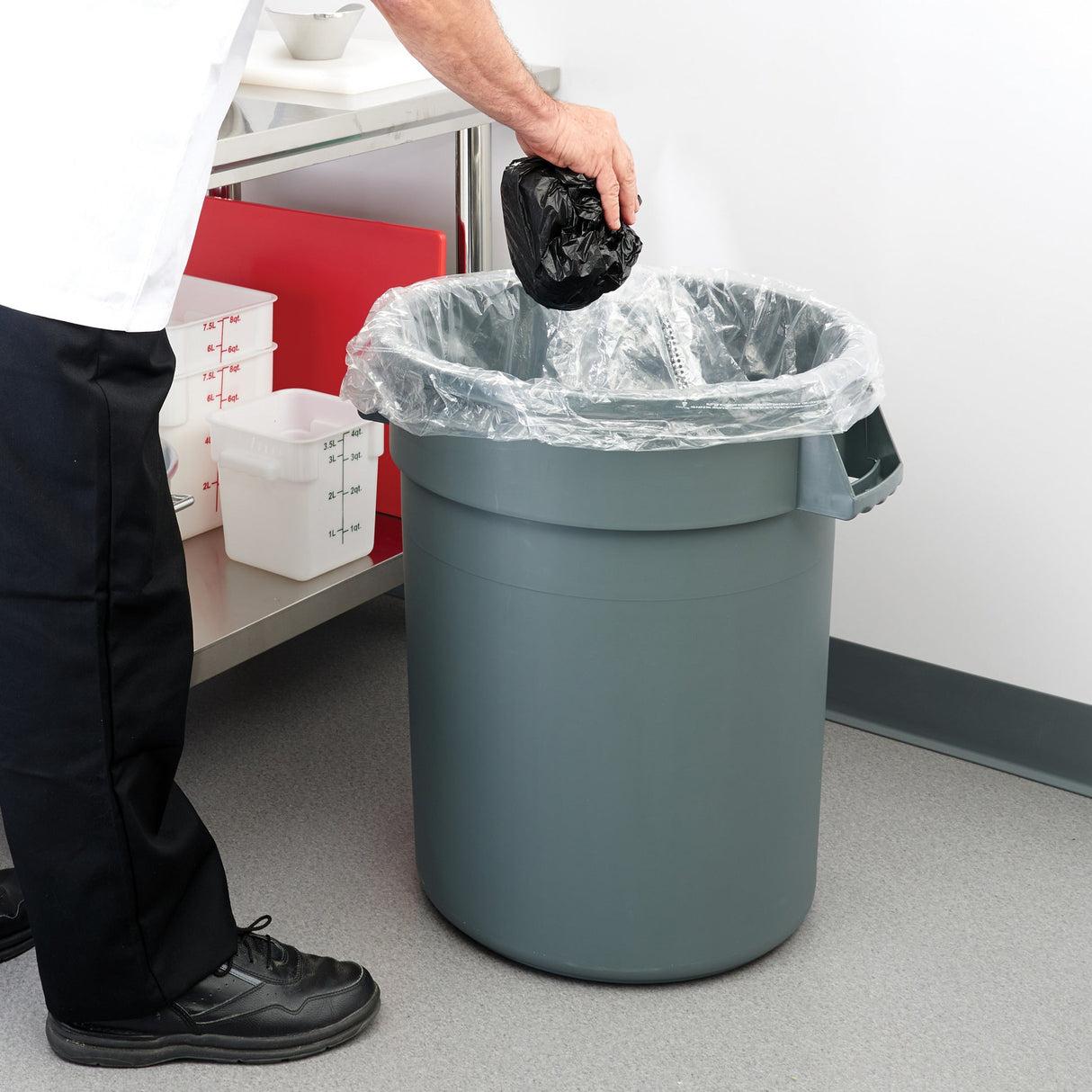 Heavy-Duty Round Trash Can