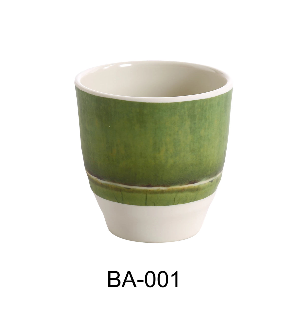 Yanco Bamboo Style 3" X 3" TEA CUP 7 OZ
