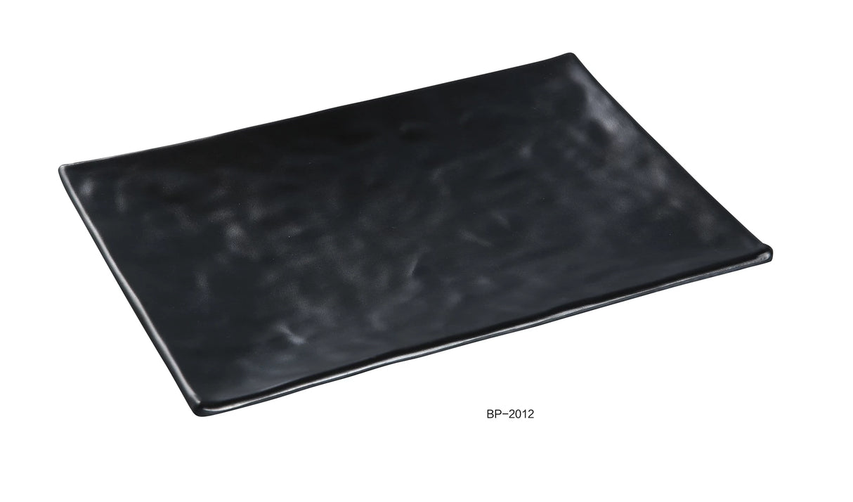 Yanco BLACK PEARL 12" X 8 1/4" RECTANGULAR PLATE