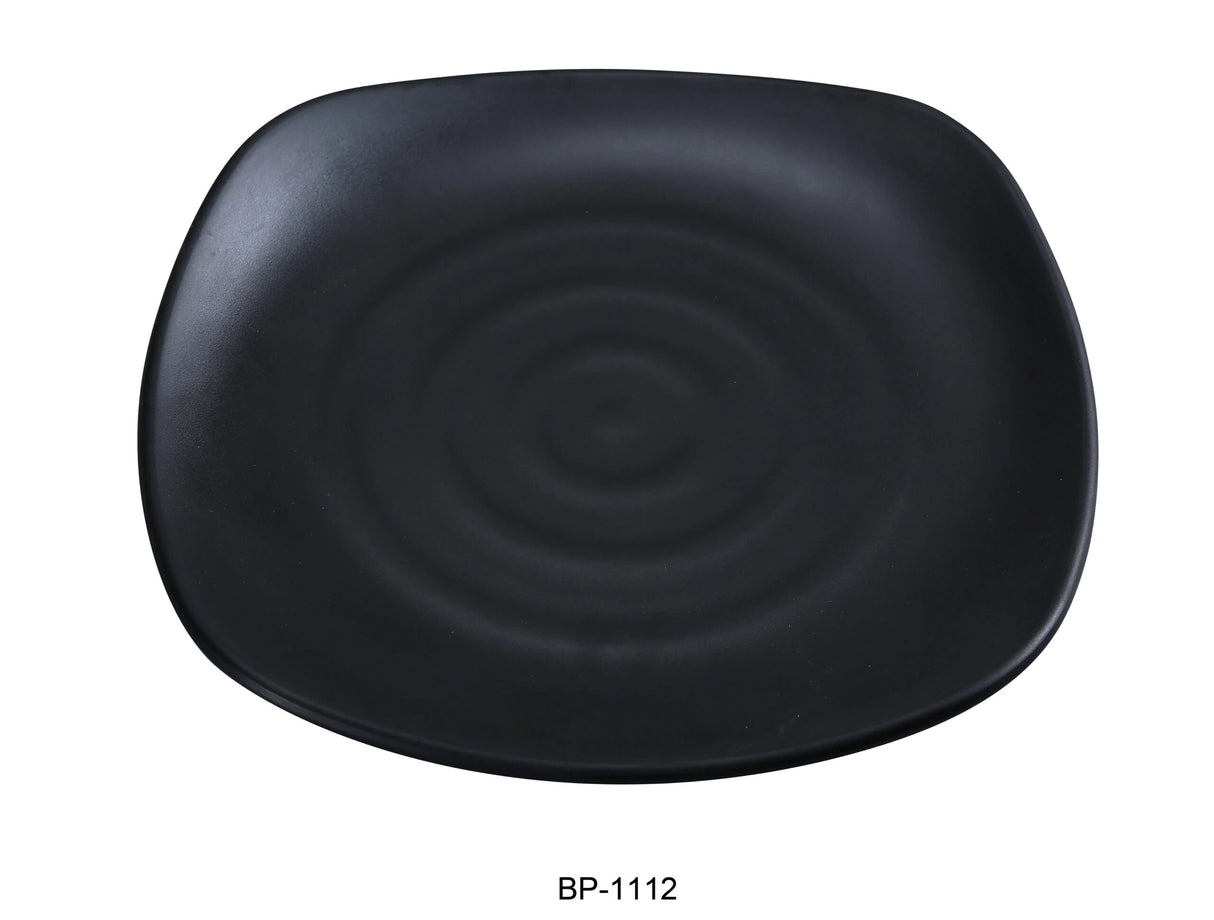 Yanco BLACK PEARL 12" SQUARE PLATE