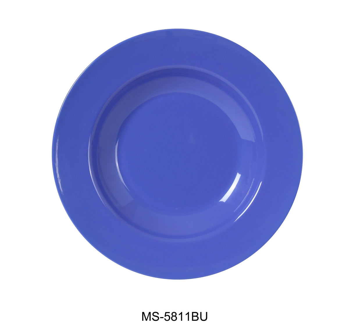 Yanco MILE STONE  11" X 1 3/4"H PASTA BOWL - 16 OZ BLUE