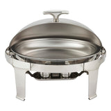 Madison Collection 8 Quart Oval Roll-Top Chafer, Heavyweight