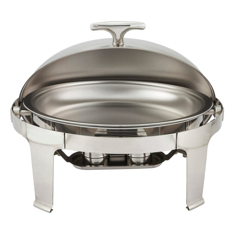 Madison Collection 8 Quart Oval Roll-Top Chafer, Heavyweight