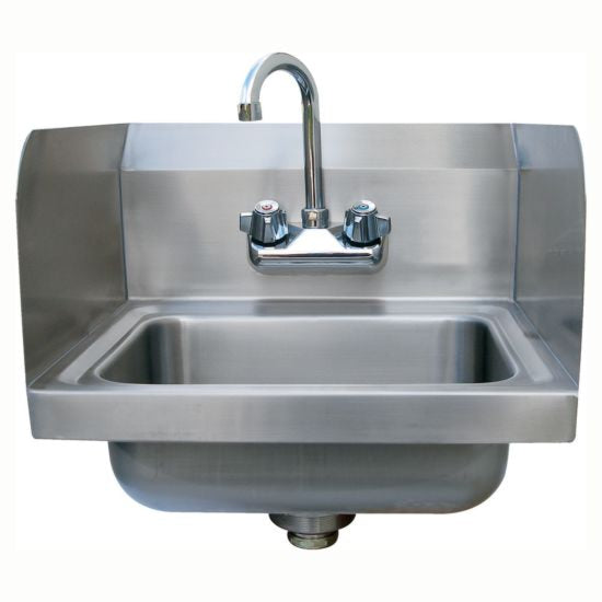 Wall hung hand sinks with 2 side splashes 挂墙左右挡板洗手成