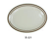 Yanco Sesame 11 1/2" X 8" Oval Platter 3/4" Deep