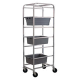 6-Tier Aluminum Bus Box Cart | High-Capacity, Durable & NSF Listed