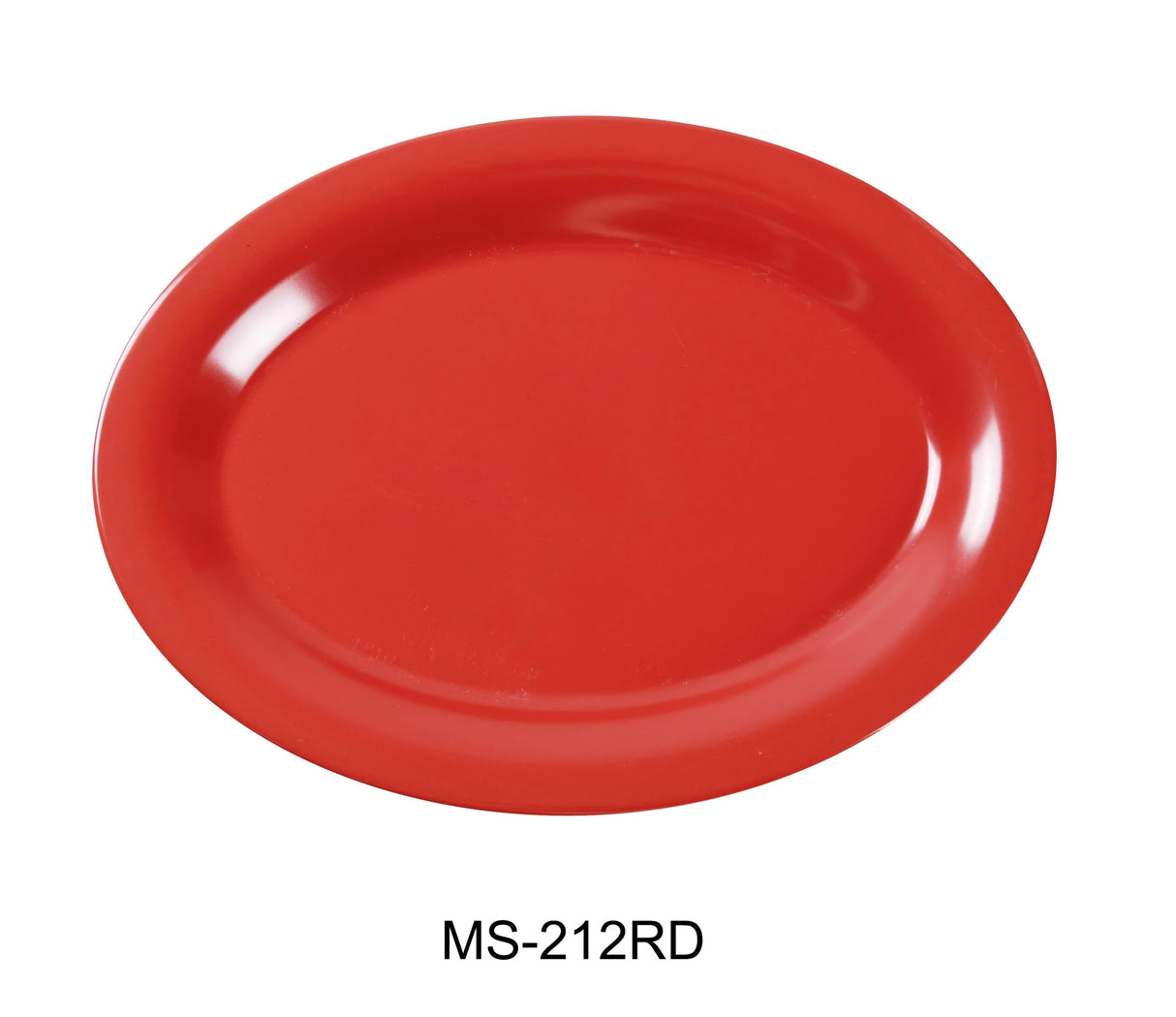 Yanco MILE STONE 12" X 9" Oval Platter Orange Red