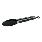 Silicone Grip Utility Tongs with Lock Clip, Stainless Steel