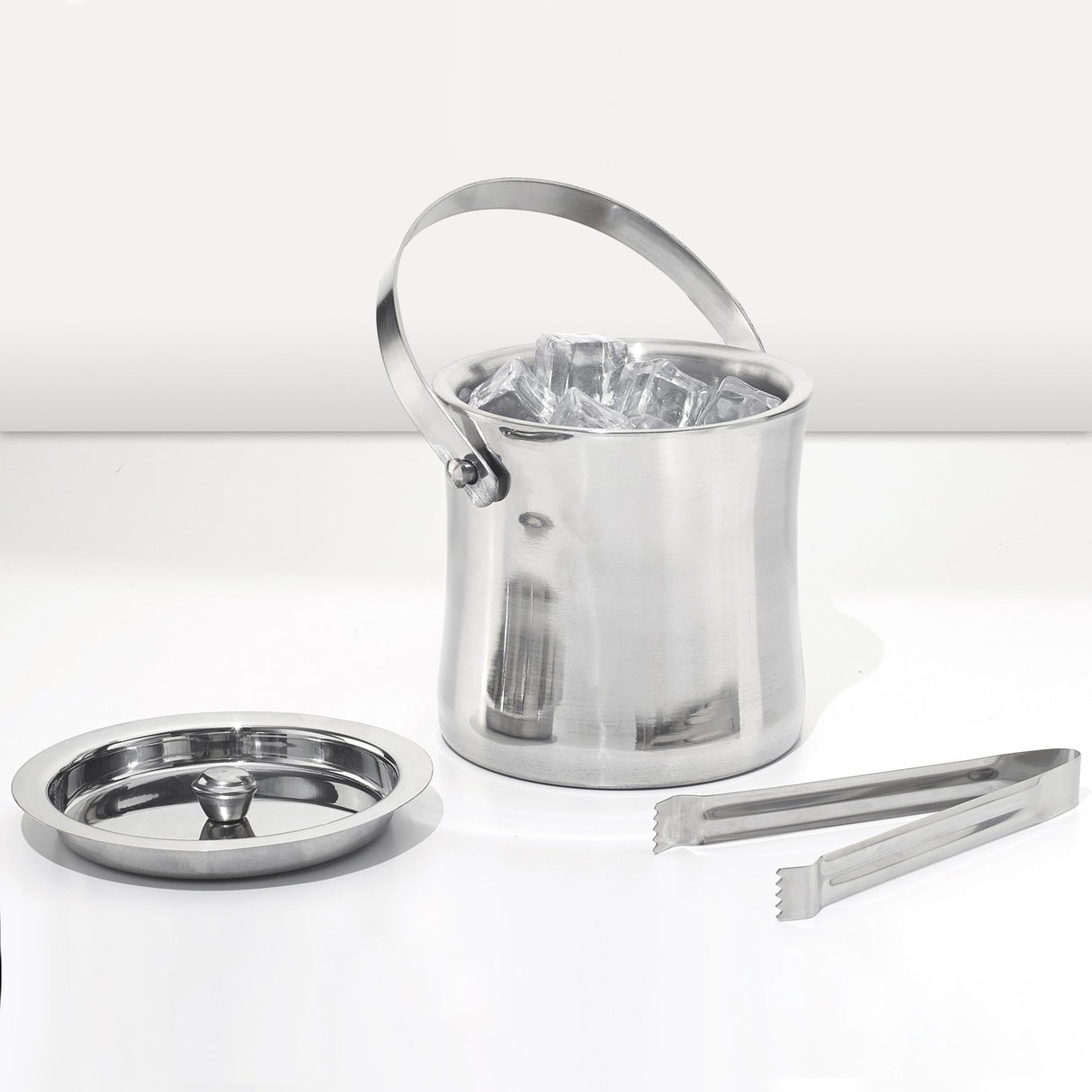 Double-Wall Ice Bucket, 60 oz., Stainless Steel