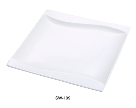 Yanco Sea Wave 9" Square Plate
