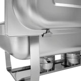 8 Quart Full-Size Folding Stand Chafer, Stainless Steel