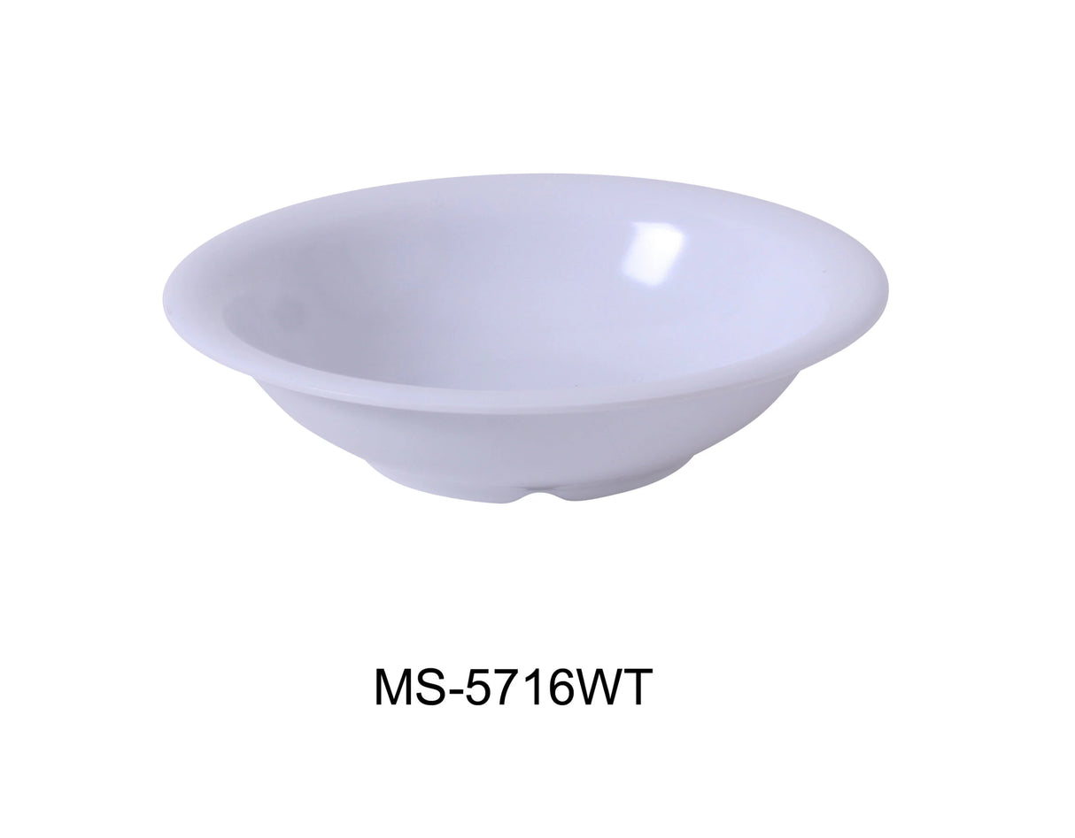 Yanco MILE STONE  7 1/2" X 1 7/8"H SOUP BOWL - 16 OZ WHITE