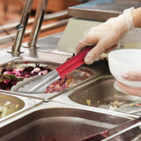 Winco Prime Utility Tongs: Stainless Steel with Silicone Handles
不锈钢餐夹（硅胶柄）