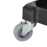 Janitorial Cart with 3 Shelves and Removable Bag