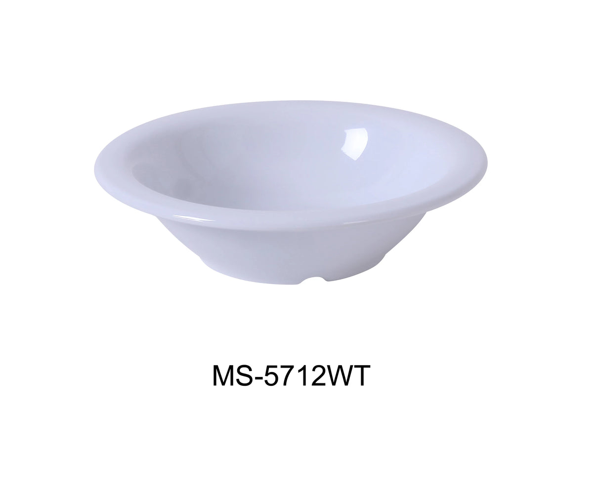Yanco MILE STONE  7 1/2" X 1 3/4"H SOUP BOWL - 12 OZ WHITE