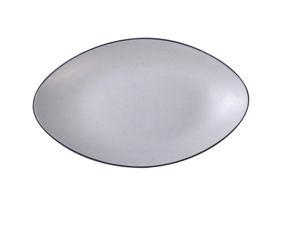 Yanco BIRMINGHAM 13 1/2" X 8 5/8" X 1 1/4" DEEP OVAL PLATE