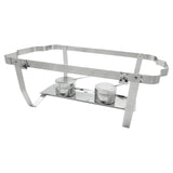 8 Quart Full-Size Folding Stand Chafer, Stainless Steel