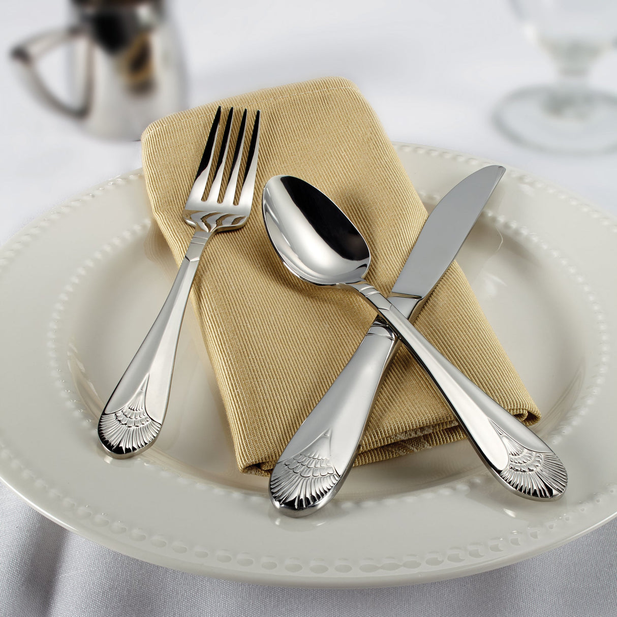 Peacock Dinner Spoon, 18/8 Extra Heavyweight