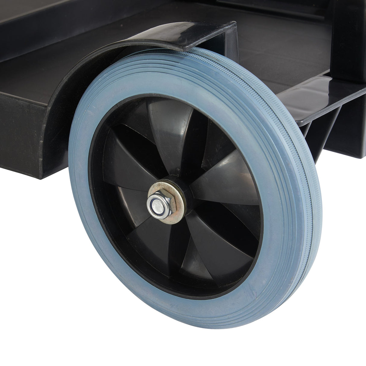 Janitorial Cart with 3 Shelves and Removable Bag