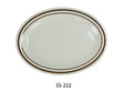 Yanco Sesame 12" X 9" Oval Platter 1 1/4" Deep