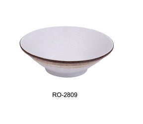Yanco Rockeye - 2  9" X 2 3//4" Ramen Bowl 27 Oz