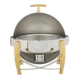 Virtuoso Collection 6 Quart Full-size Roll-Top Chafer, Extra Heavyweight
