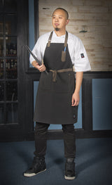 Mid-Weight Bib Apron with 8 Waist Pockets