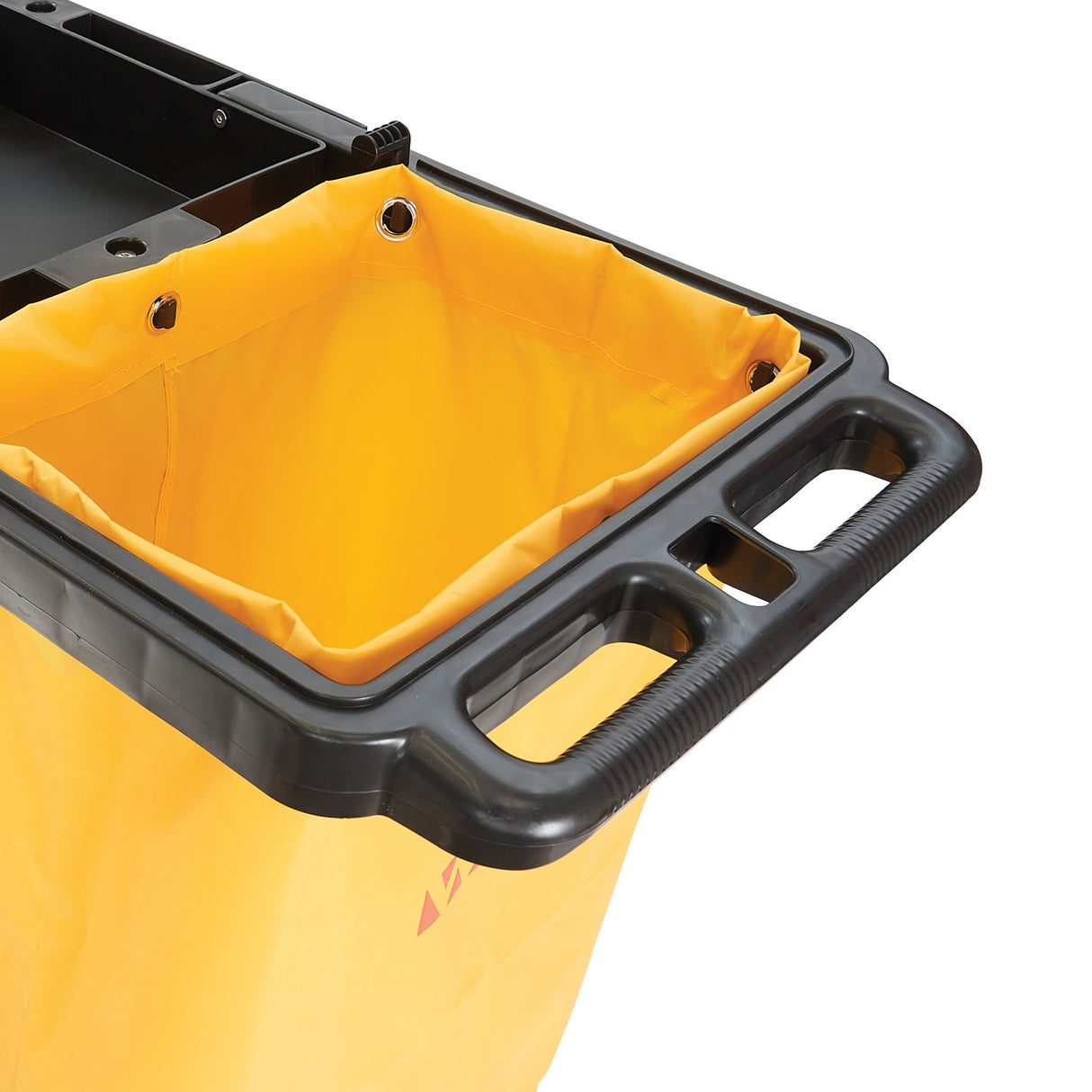 Janitorial Cart with 3 Shelves and Removable Bag