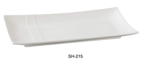 Yanco Shanghai 15 1/2" X 7 1/2" Rectangular Plate