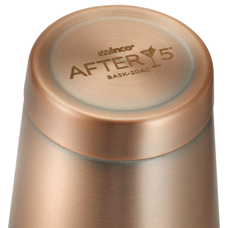After5 20 oz Bar Shaker Cup, Antique Copper