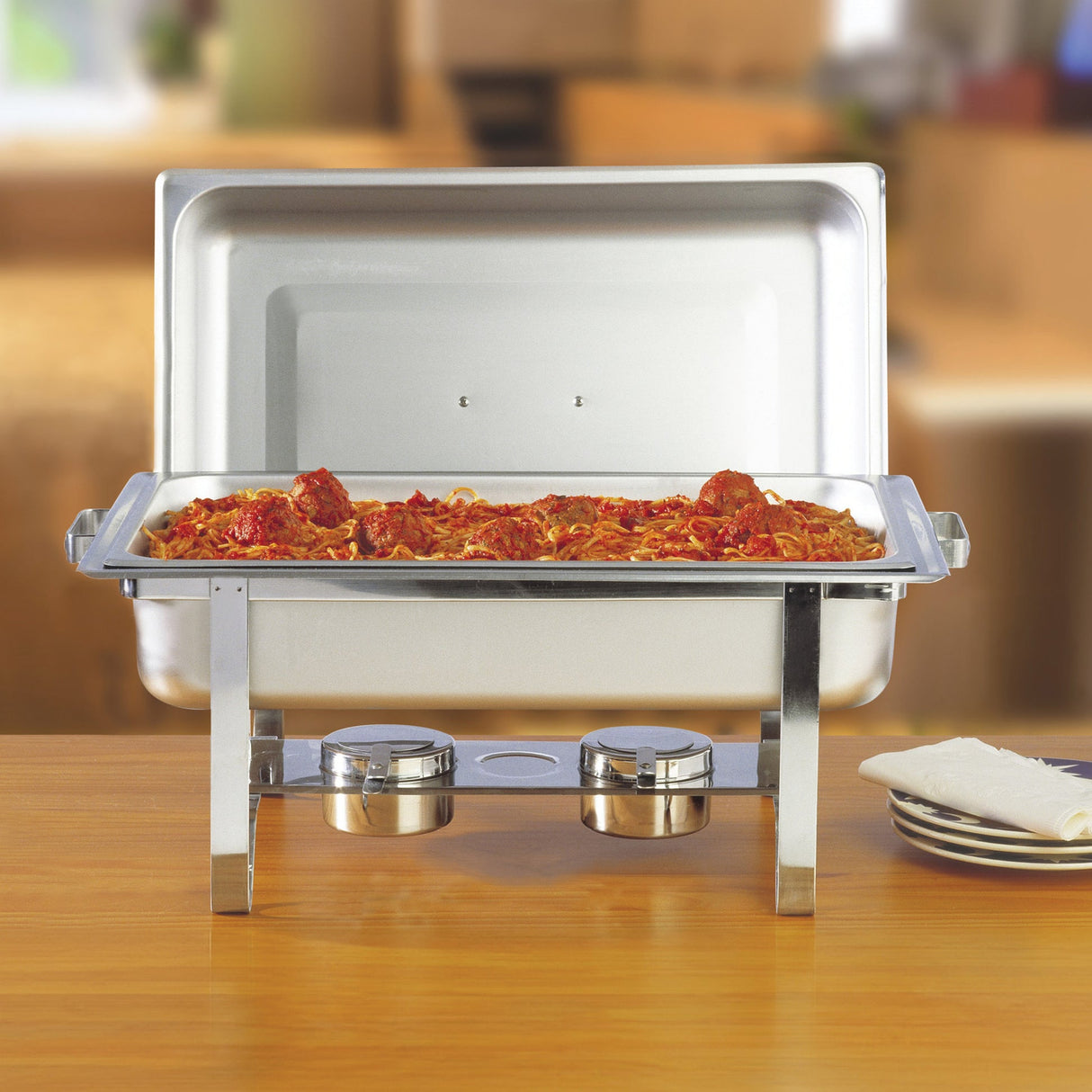 Newburg 8 Quart Full-Size Chafer, Stainless Steel