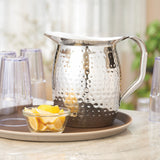 3 Qt Hammered S/S Bell Pitcher