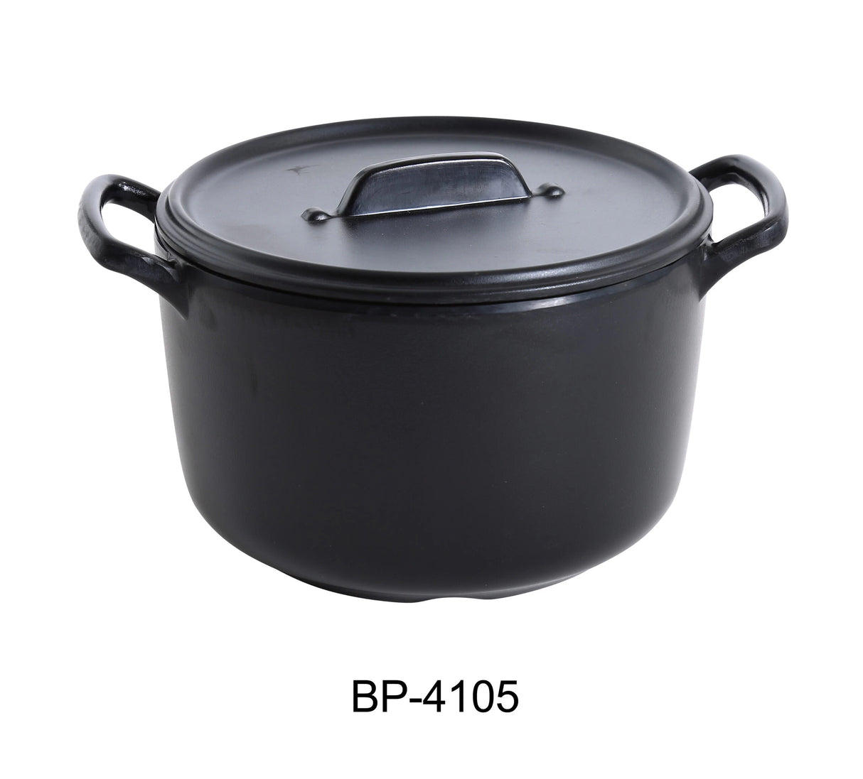 Yanco BLACK PEARL 5 1/2" X 3 1/2" BOWL WITH HANDLE AND LID 25 OZ