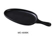 Yanco Moderne 15 1/2" X 7 1/2" X 1 1/4" Pan Plate With Handle Black