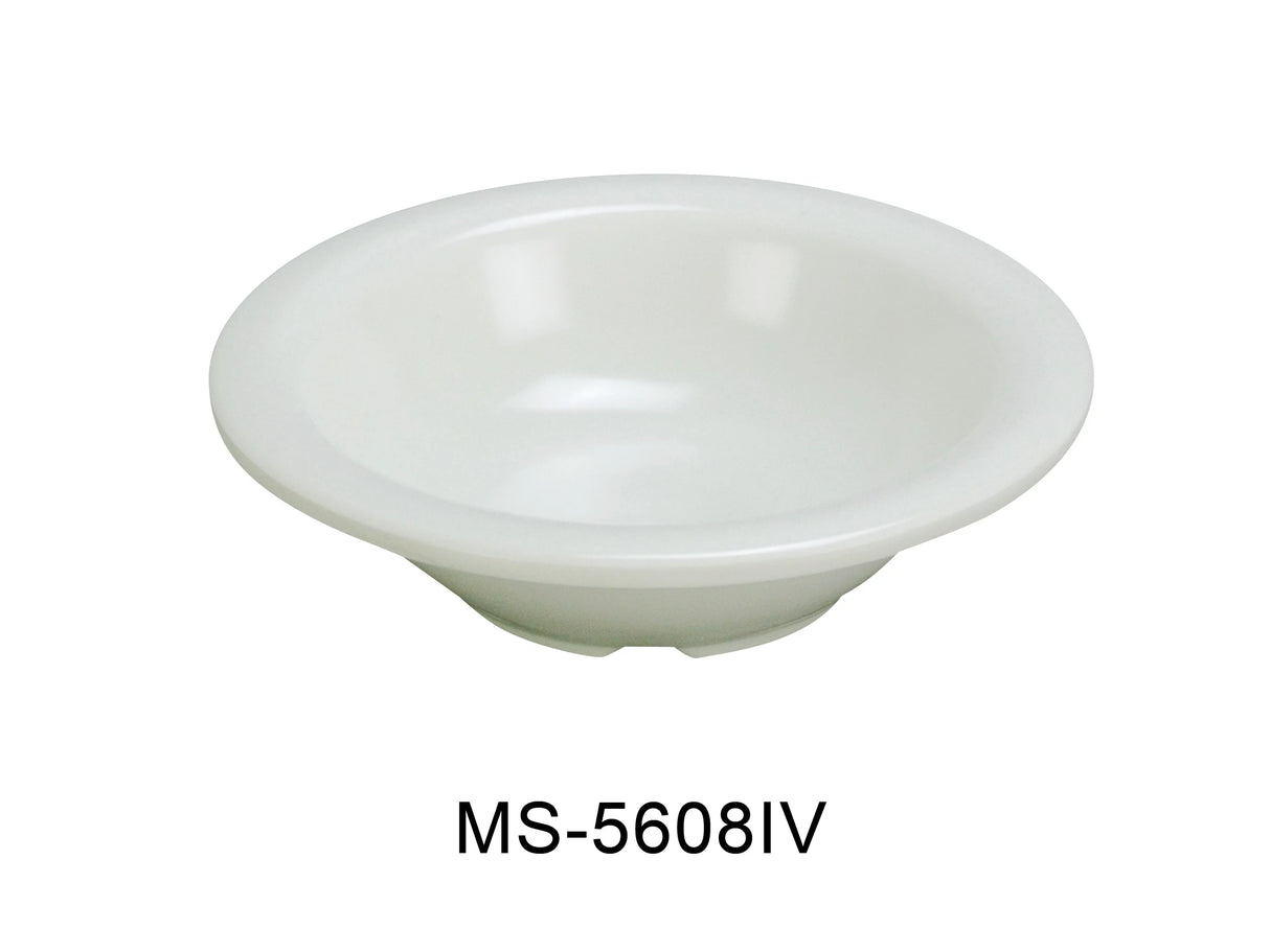 Yanco MILE STONE  6" X 1 1/2"H SALAD BOWL - 8 OZ IVORY