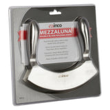 Double Blade Mezzaluna Knife, Stainless Steel