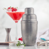 After5 16 oz Bar Shaker, 3 Piece Set, Crafted Steel