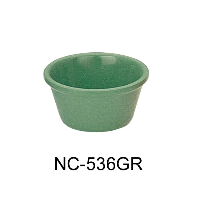 Yanco MILE STONE  2 7/8", 2 OZ SMOOTH RAMEKIN GREEN