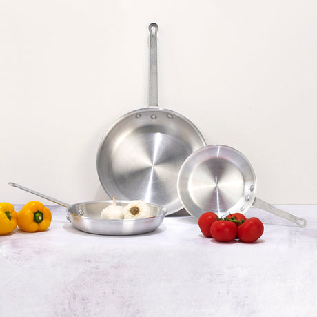 Aluminum Fry Pan, Gladiator, Natural Finish
