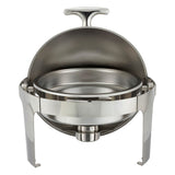 Madison Collection 6 Quart Round Roll-Top Chafer, Heavyweight