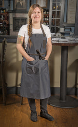 Mid-Weight Bib Apron with 8 Waist Pockets